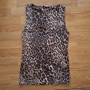 NWOT Scoop neck Zara cheetah print top